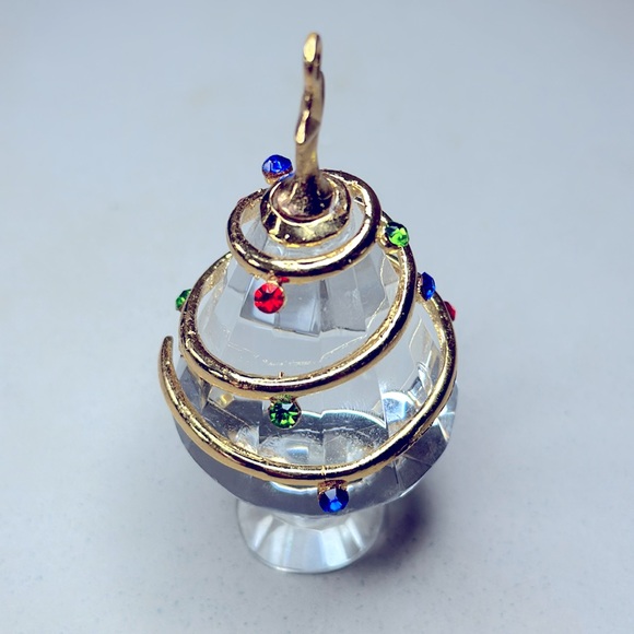 Handcrafted Leaded Crystal 24K Gold Christmas Accent - Picture 4 of 4